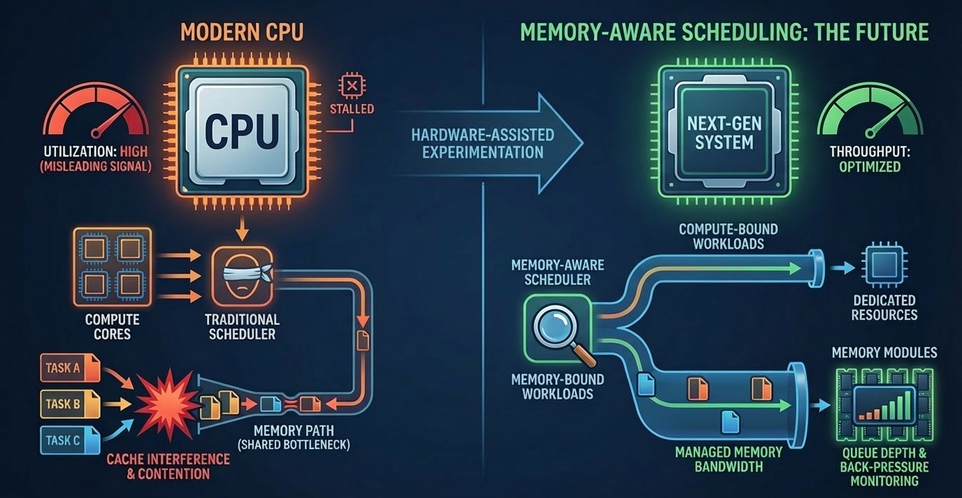 従来構成とメモリを柔軟に扱う構成の違いを示す概念イメージ